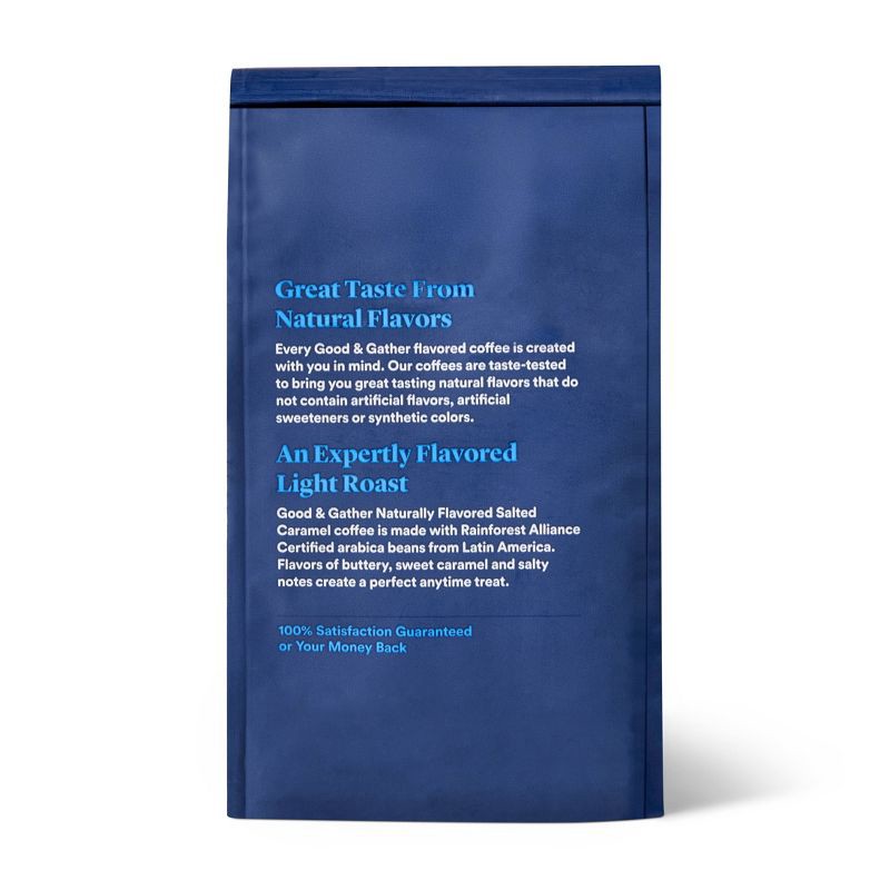 slide 3 of 4, Naturally Flavored Salted Caramel Light Roast Ground Coffee - 12oz - Good & Gather™, 12 oz