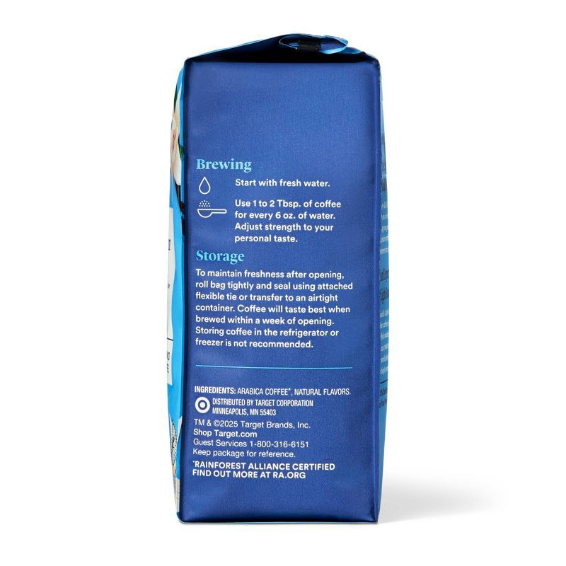 slide 2 of 4, Naturally Flavored Vanilla Bean Brulee Light Roast Ground Coffee - 12oz - Good & Gather™, 12 oz