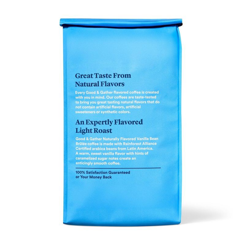 slide 3 of 4, Naturally Flavored Vanilla Bean Brulee Light Roast Ground Coffee - 12oz - Good & Gather™, 12 oz