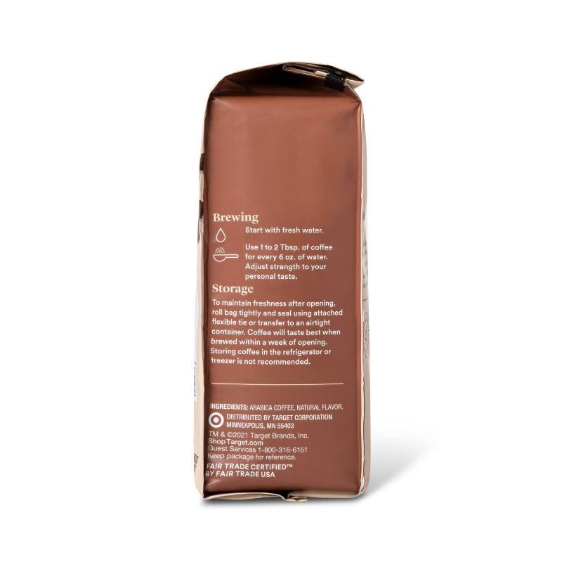 slide 4 of 4, Naturally Flavored Cinnamon Vanilla Light Roast Ground Coffee - 12oz - Good & Gather™, 12 oz