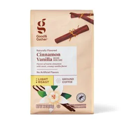 Naturally Flavored Cinnamon Vanilla Light Roast Ground Coffee - 12oz - Good & Gather™