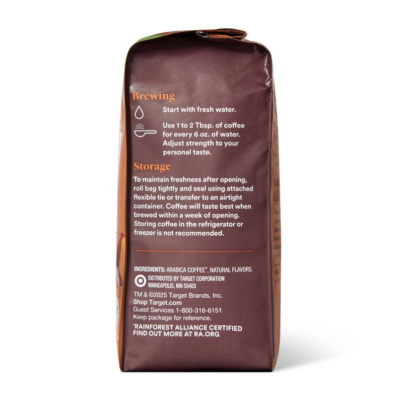 slide 2 of 4, Naturally Flavored Toasted Hazelnut Light Roast Ground Coffee - 12oz - Good & Gather™, 12 oz