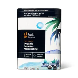 Signature Coffee Organic Sumatra Mandheling Medium Roast Ground Coffee - 12oz - Good & Gather™