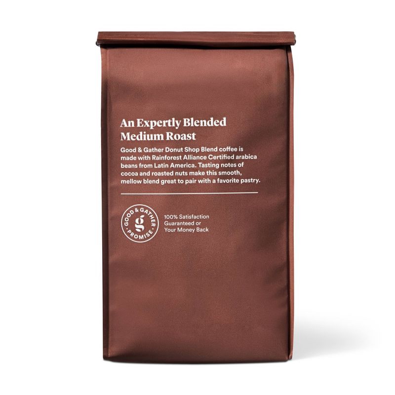 slide 3 of 4, Donut Shop Blend Medium Roast Ground Coffee - 12oz - Good & Gather™, 12 oz