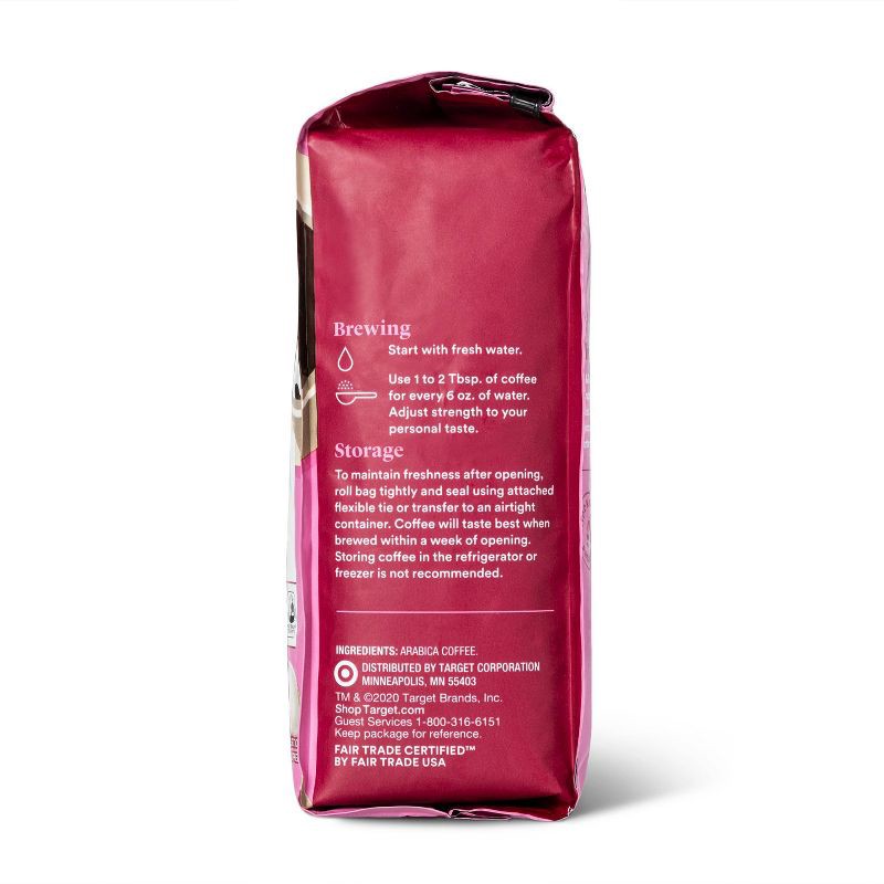 slide 4 of 4, Donut Shop Blend Medium Roast Ground Coffee - 12oz - Good & Gather™, 12 oz