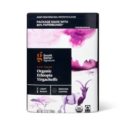 Signature Coffee Organic Ethiopian Yirgacheffe Light Roast Ground Coffee - 12oz - Good & Gather™