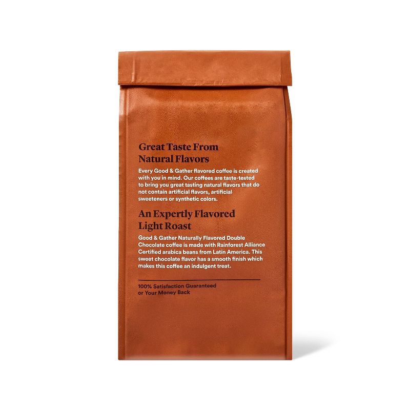 slide 2 of 4, Naturally Flavored Double Chocolate Light Roast Ground Coffee 12oz - Good & Gather™, 12 oz