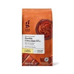 Naturally Flavored Double Chocolate Light Roast Ground Coffee 12oz - Good & Gather™