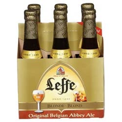 Leffe Blonde Trappist/Abbey Ale, 6 Pack 11.2 fl. oz. Bottles, 6.6% ABV