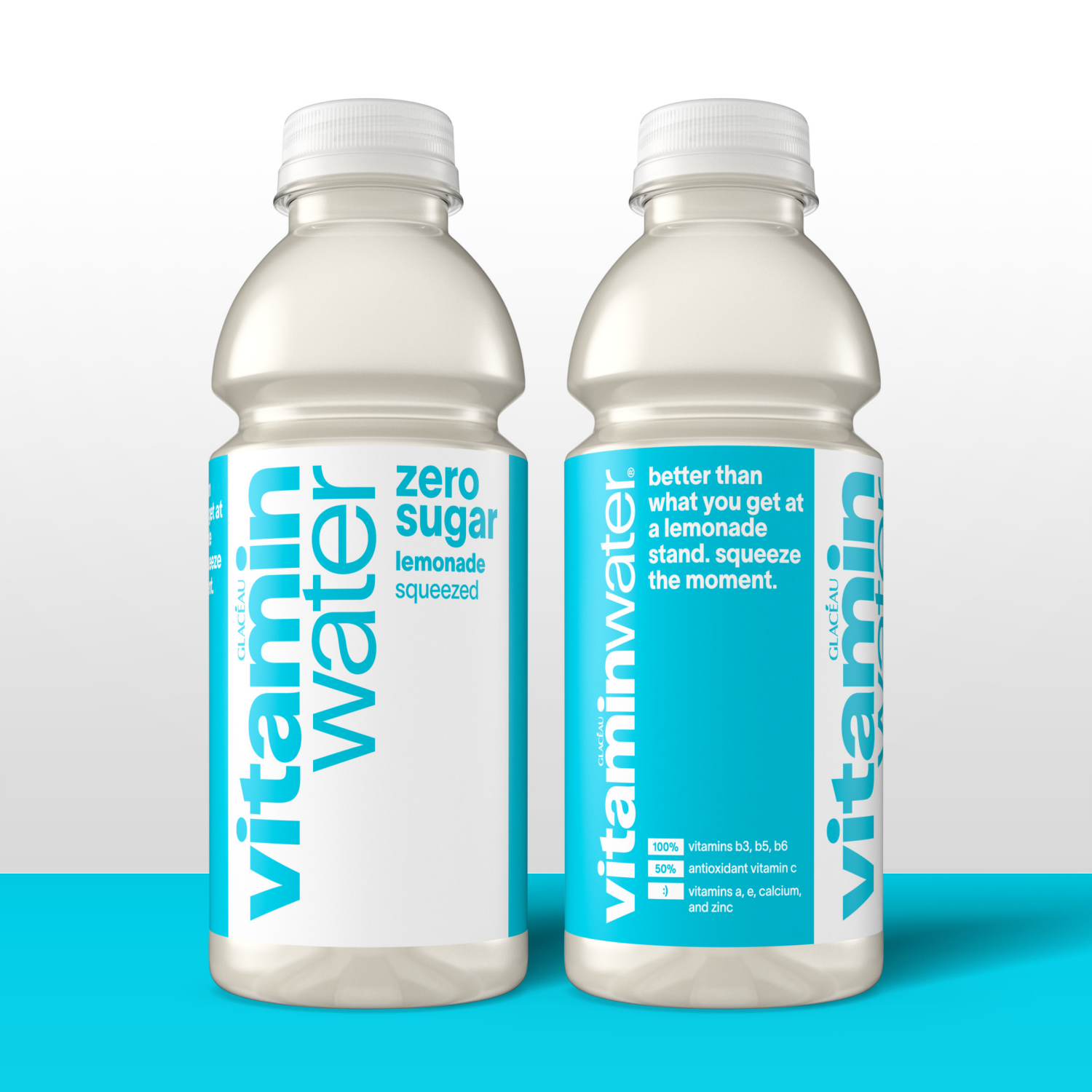 slide 2 of 6, vitaminwater Zero Sugar Squeezed Lemonade Flavored Nutrient Enhanced Water Beverage - 6 ct, 6 ct; 16.9 oz