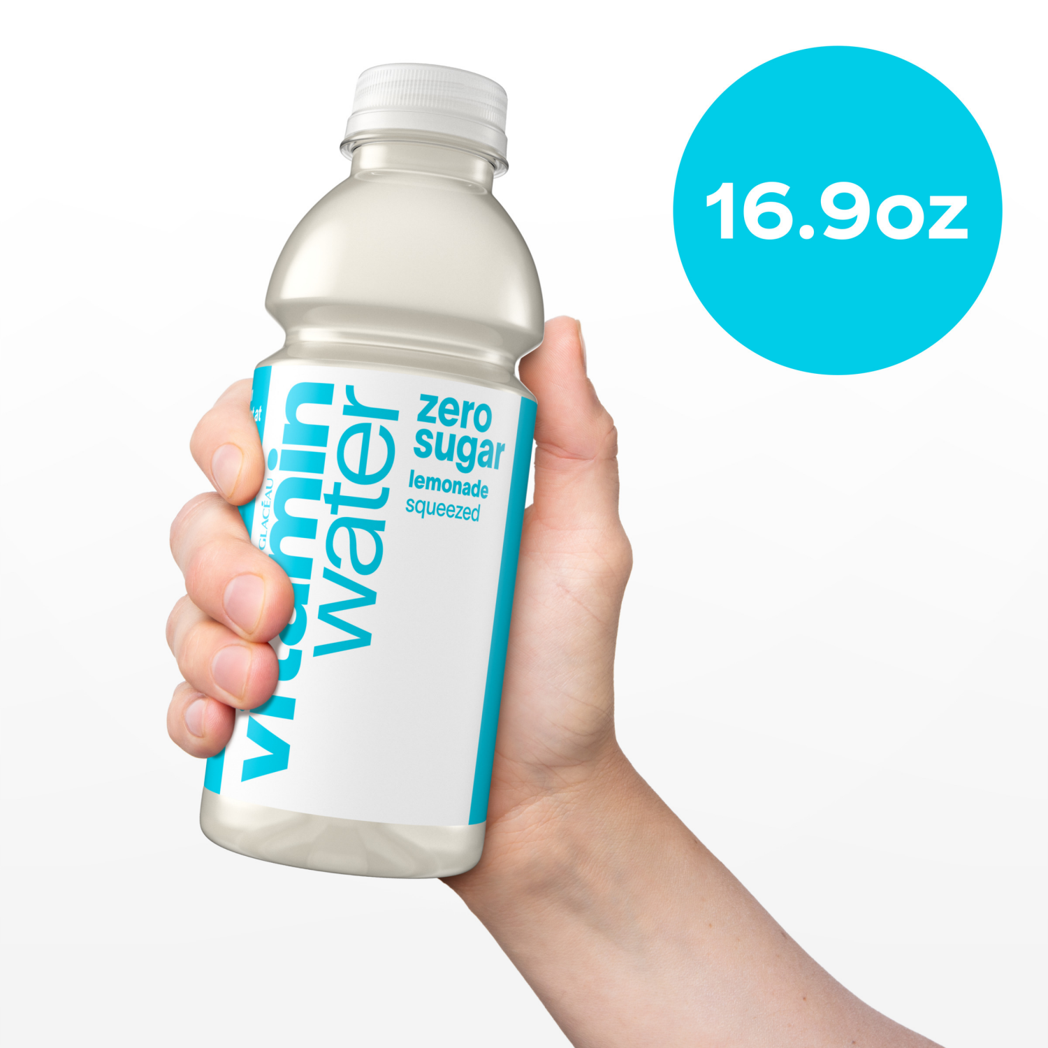 slide 3 of 6, vitaminwater Zero Sugar Squeezed Lemonade Flavored Nutrient Enhanced Water Beverage - 6 ct, 6 ct; 16.9 oz