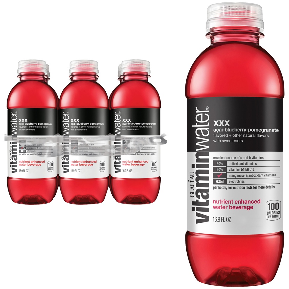 slide 3 of 3, vitaminwater Flavored Water, 6 ct; 16.9 oz