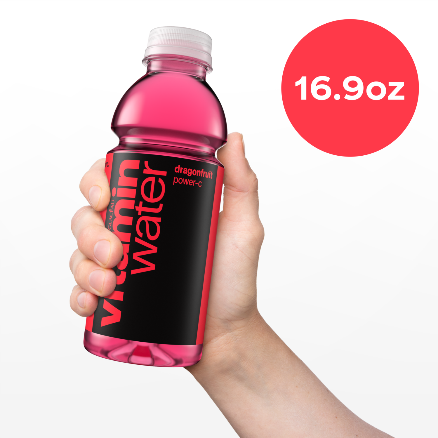 slide 5 of 7, vitaminwater Nutrient Enhanced PowerC Dragonfruit Water Beverage, 6 ct; 16.9 oz