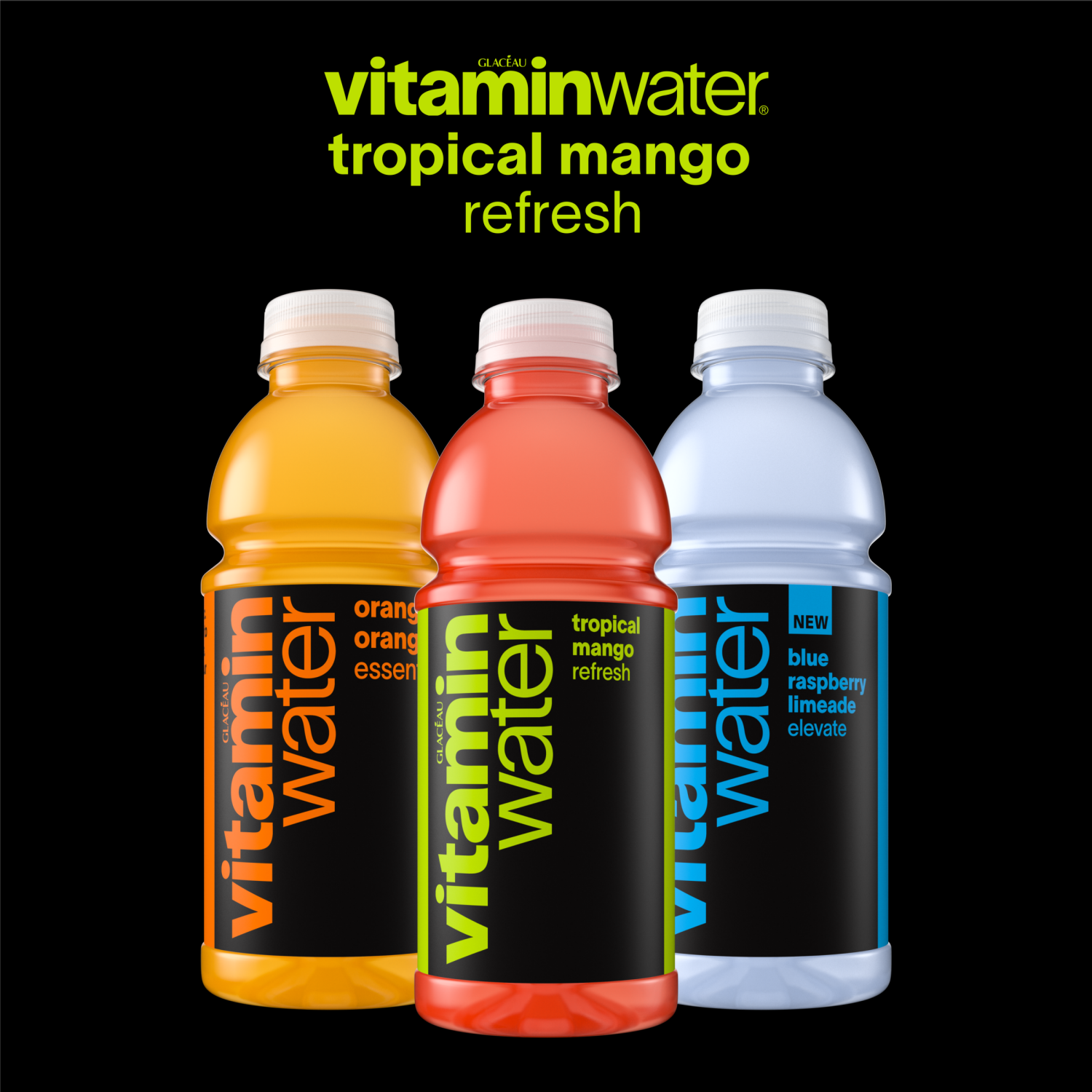 slide 5 of 6, Vitaminwater Refresh Electrolyte Enhanced Water W/ Vitamins, Tropical Mango Drink, 20 Fl Oz, 20 fl oz