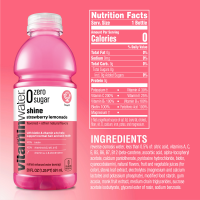 slide 11 of 25, Vitaminwater Zero Sugar Shine, Electrolyte Enhanced Water W/ Vitamins, Strawberry Lemonade Drink, 20 Fl Oz, 20 fl oz