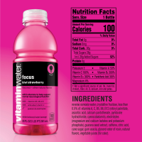 slide 14 of 25, Vitaminwater Focus Electrolyte Enhanced Water W/ Vitamins, Kiwi-Strawberry Drink- 20 fl oz, 20 fl oz