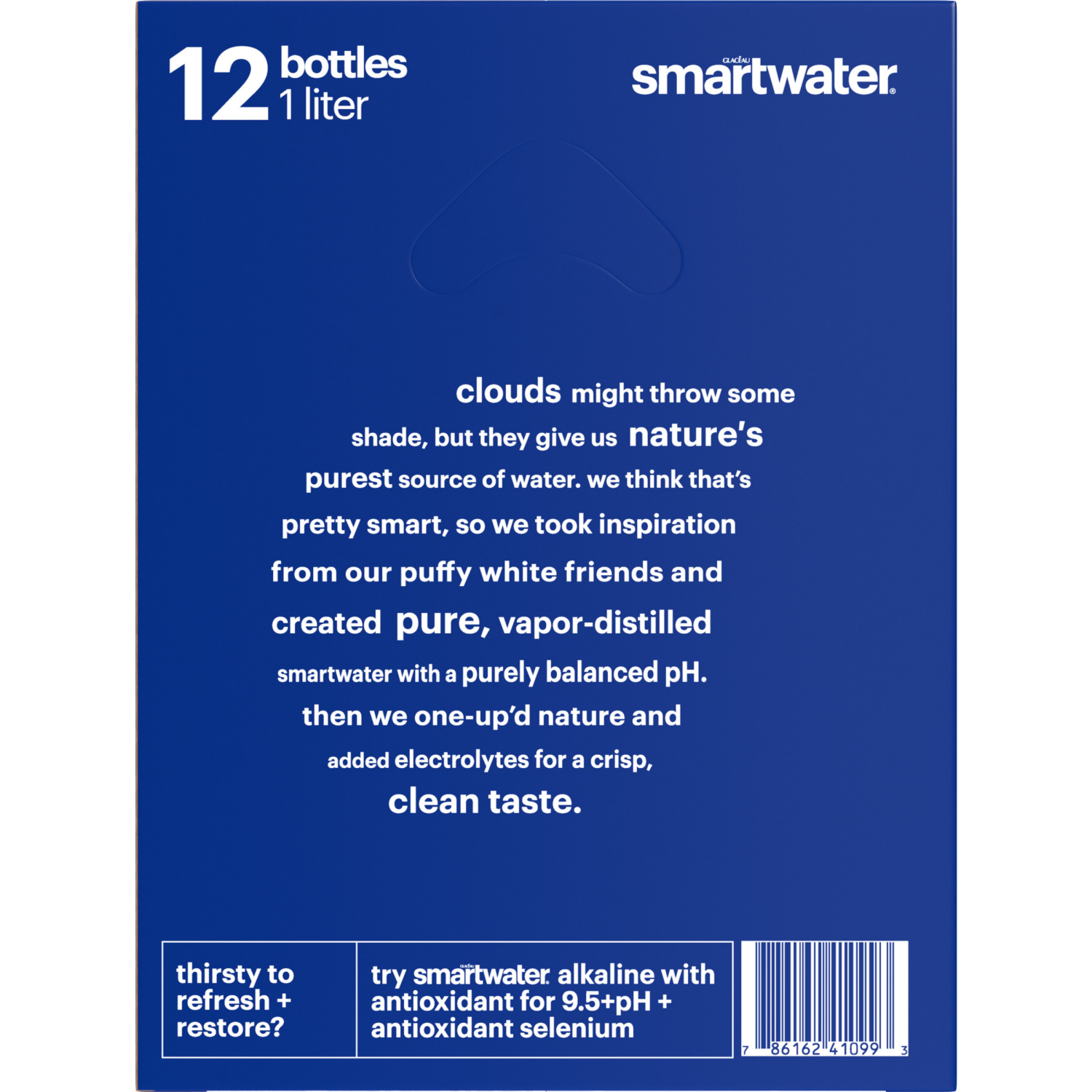slide 2 of 4, smartwater nutrient-enhanced water Bottles- 12 ct, 12 ct; 33.8 fl oz
