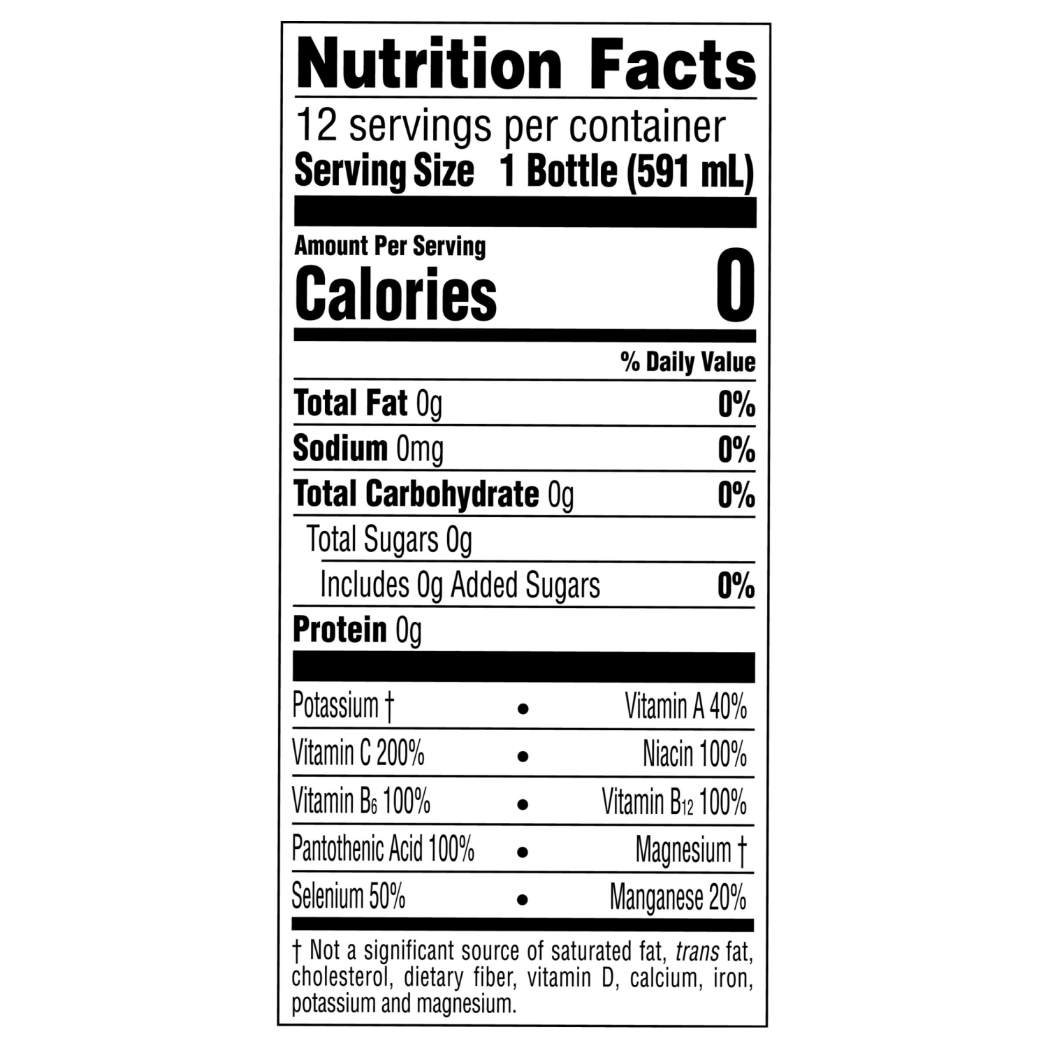 slide 6 of 7, vitaminwater Zero Sugar xxx Bottles- 12 ct, 12 ct; 20 fl oz
