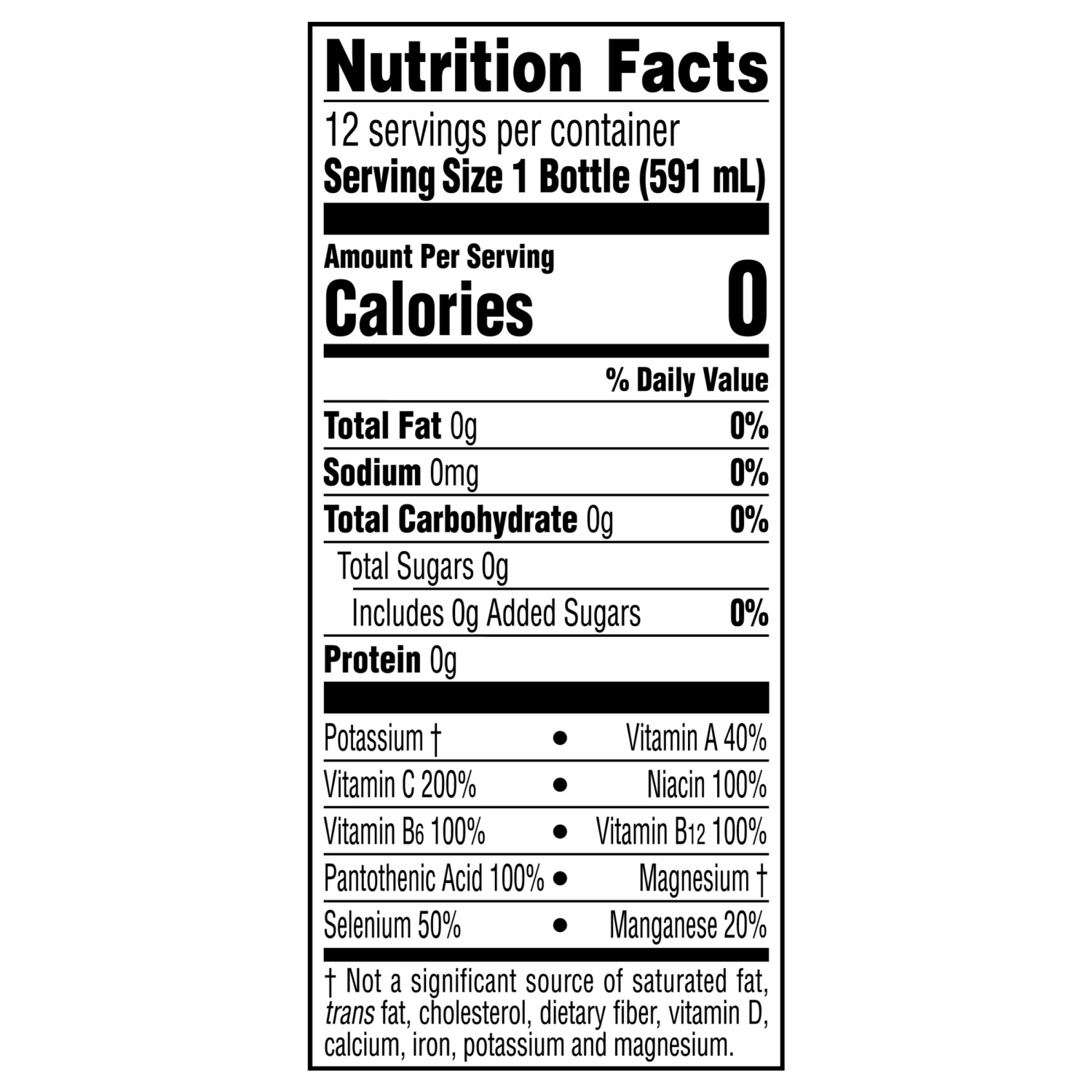 slide 7 of 7, vitaminwater Zero Sugar xxx Bottles- 12 ct, 12 ct; 20 fl oz