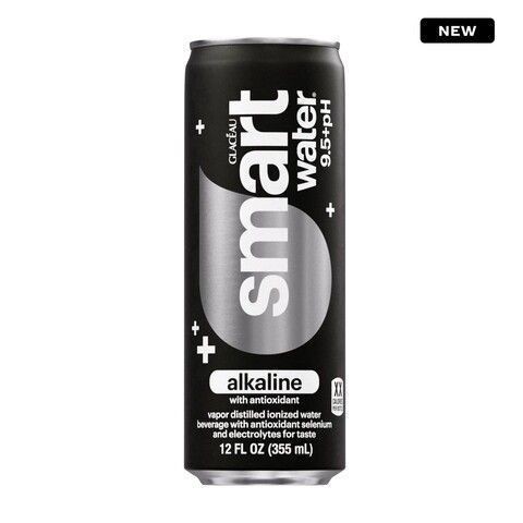 slide 1 of 1, Smartwater Alkaline Aluminum Can, 12 oz