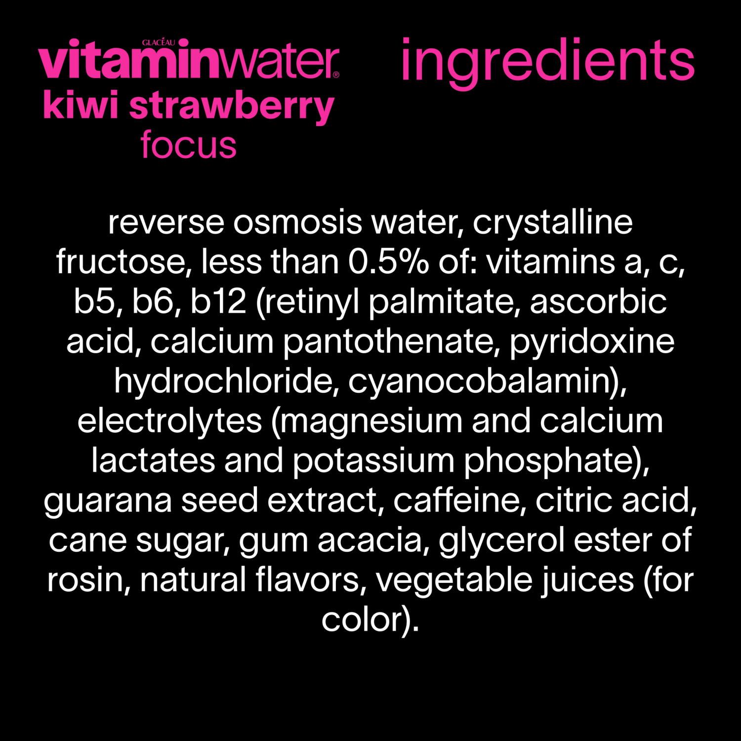 slide 3 of 7, vitaminwater focus Bottles, 16.9 fl oz, 6 Pack, 6 ct