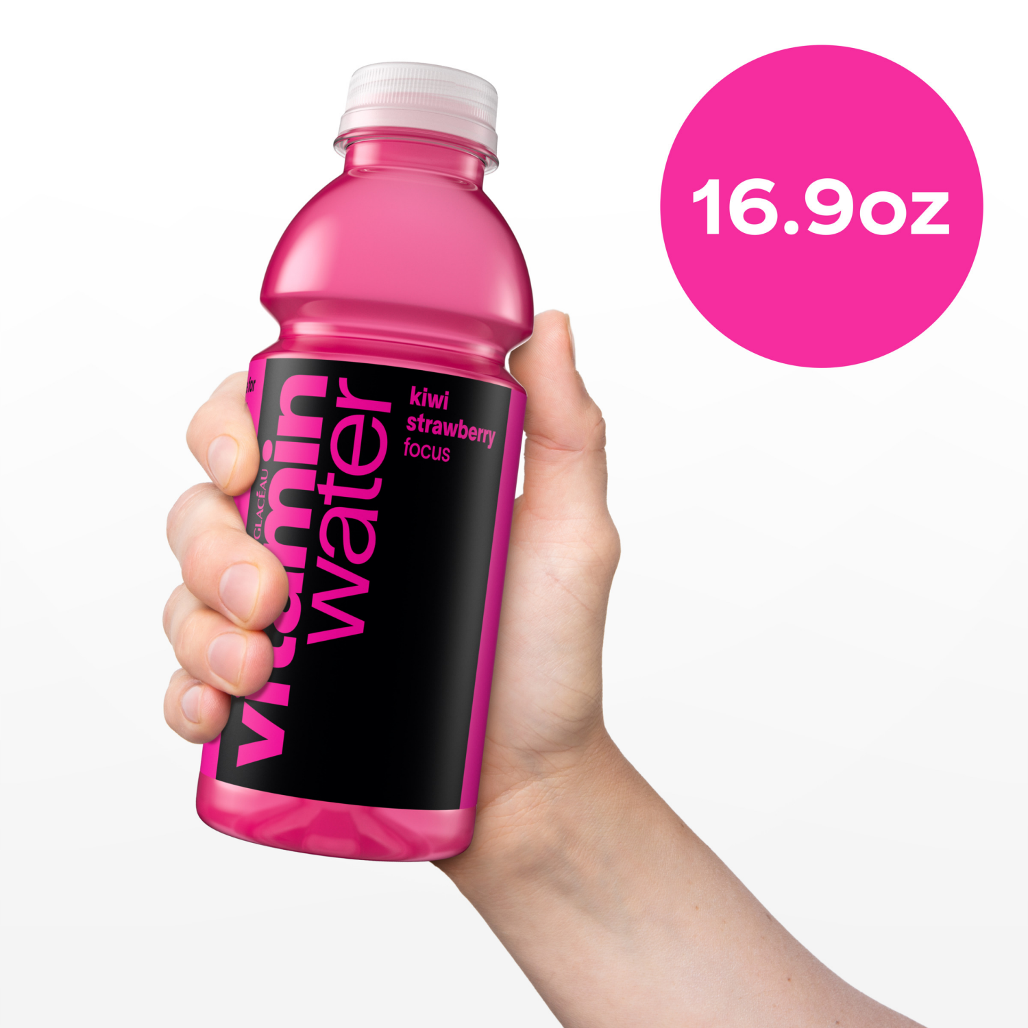 slide 5 of 7, vitaminwater focus Bottles, 16.9 fl oz, 6 Pack, 6 ct