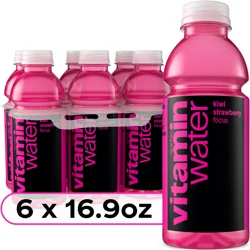 vitaminwater focus Bottles, 16.9 fl oz, 6 Pack