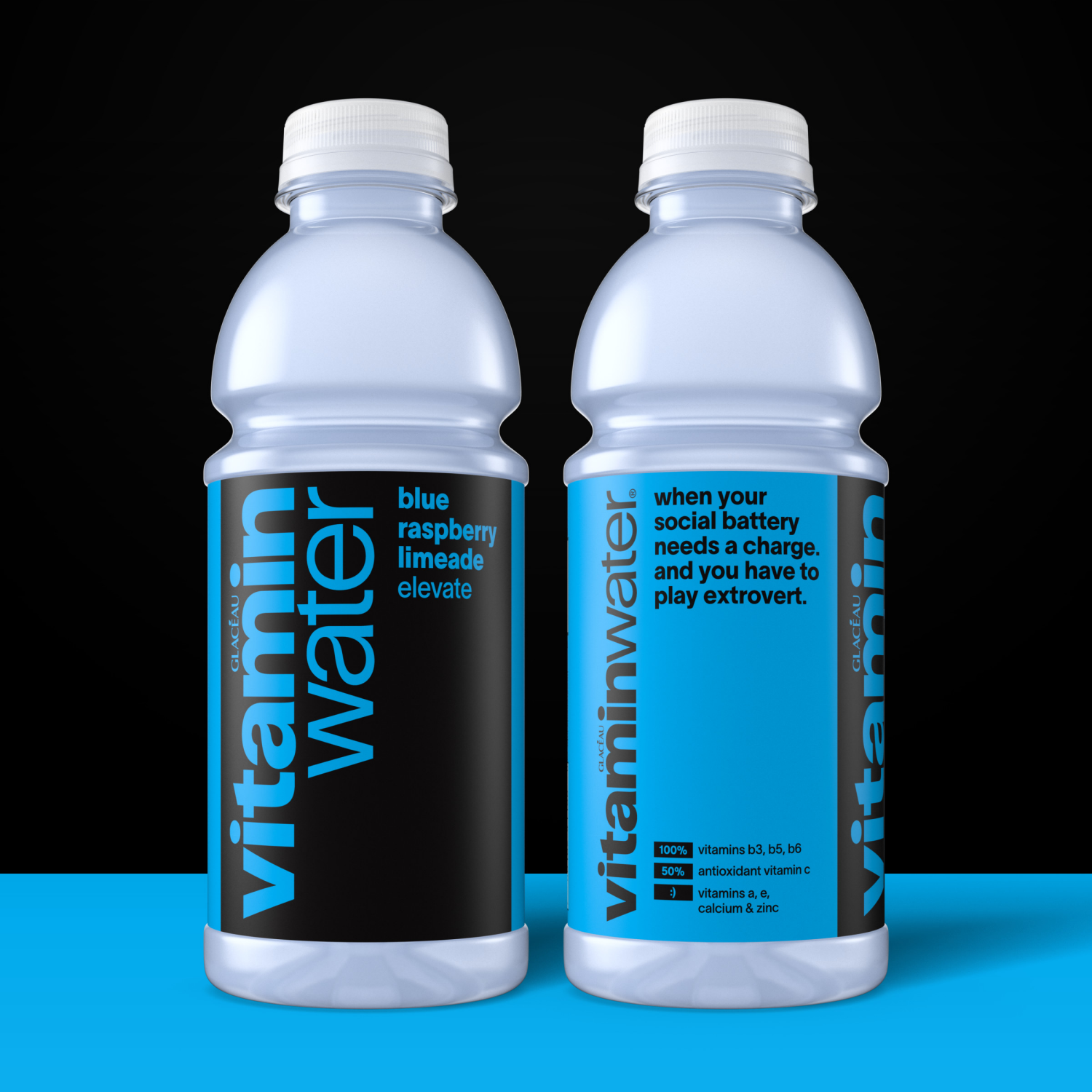 slide 2 of 6, Vitamin Water Blue Raspberry Lemonad - 20 oz, 20 oz