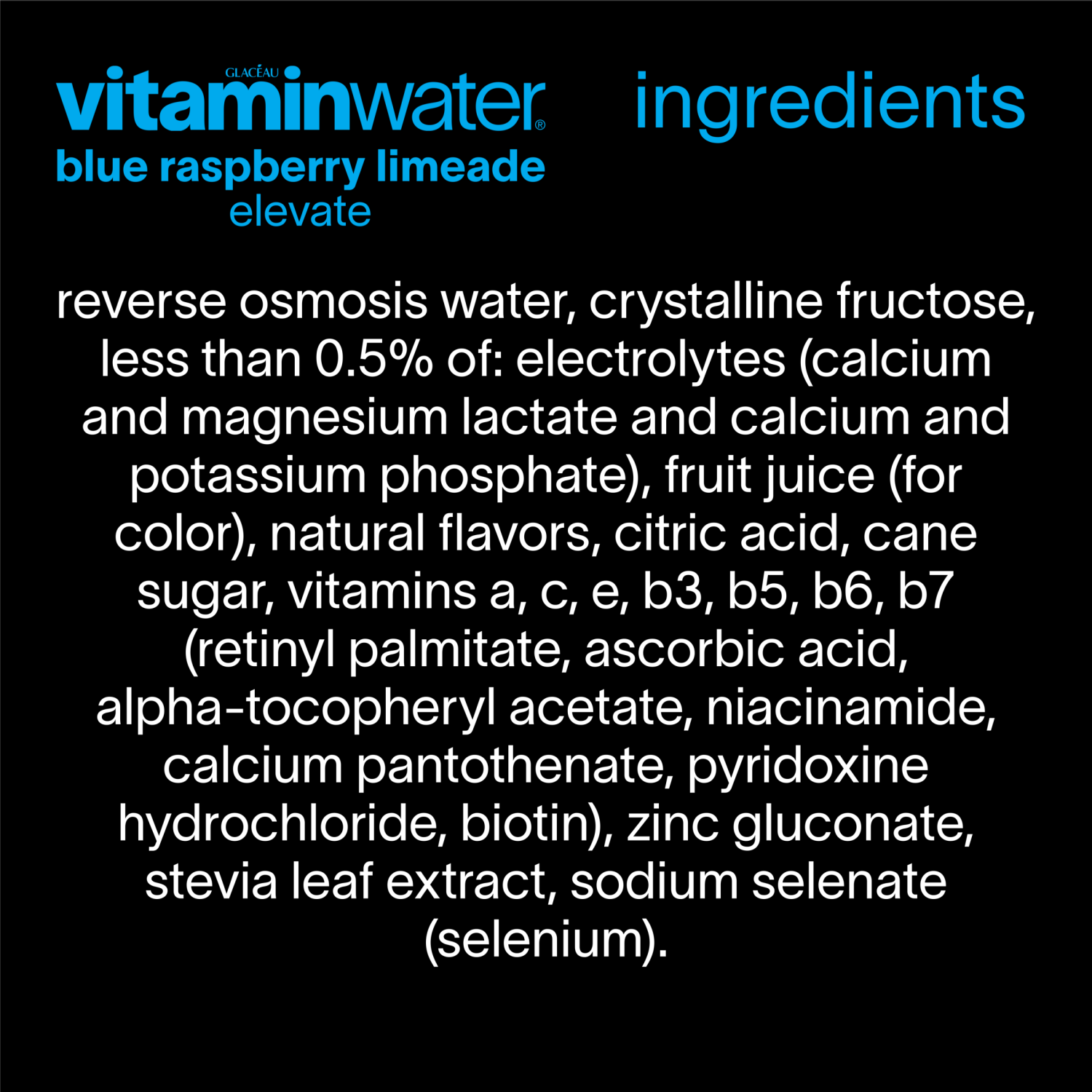 slide 3 of 6, Vitamin Water Blue Raspberry Lemonad - 20 oz, 20 oz