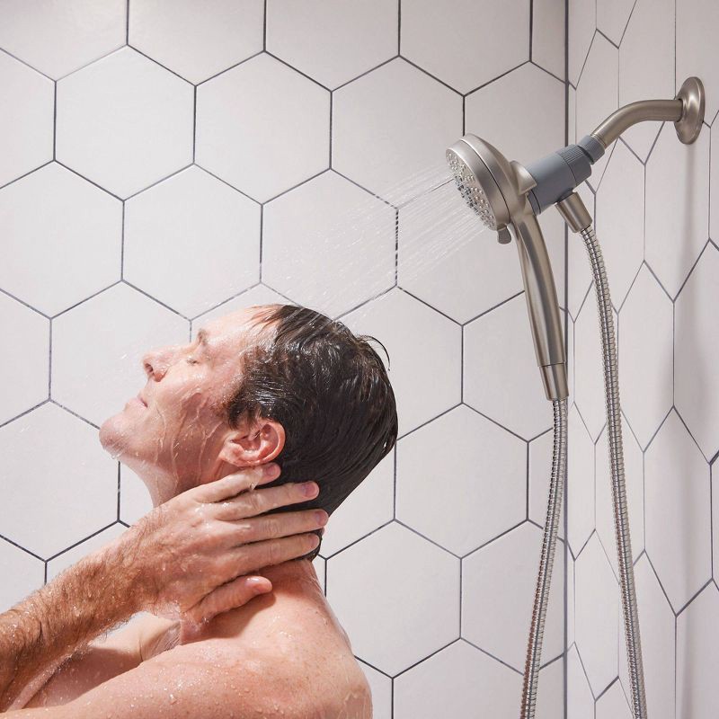 slide 10 of 11, Magnetix Engage 6-Function Dial Handheld Showerhead Chrome - Moen: EPA WaterSense, 59" Hose, 1.75 GPM, 1 ct