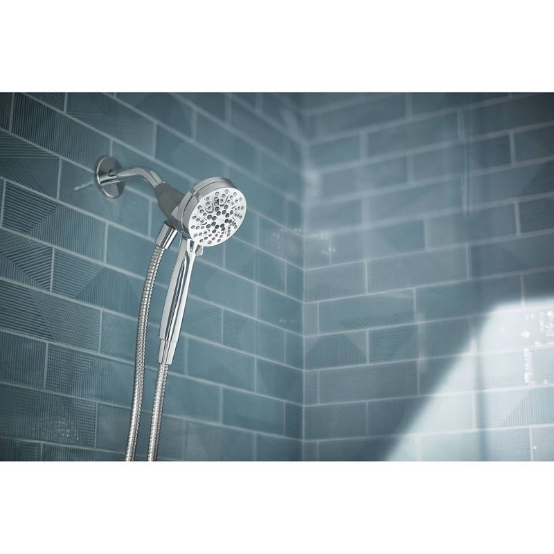 slide 3 of 11, Magnetix Engage 6-Function Dial Handheld Showerhead Chrome - Moen: EPA WaterSense, 59" Hose, 1.75 GPM, 1 ct