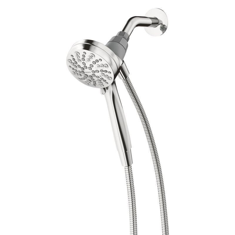 slide 1 of 11, Magnetix Engage 6-Function Dial Handheld Showerhead Chrome - Moen: EPA WaterSense, 59" Hose, 1.75 GPM, 1 ct