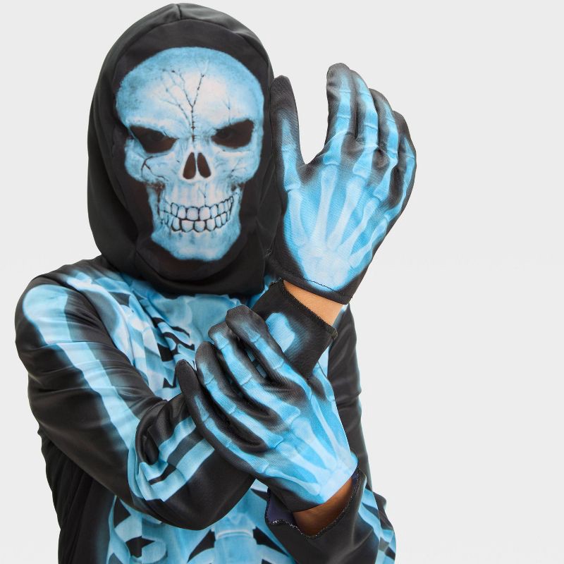 slide 3 of 3, Kids' X-Ray Skeleton Halloween Costume Jumpsuit with Accessories L - Hyde & EEK! Boutique™, 1 ct
