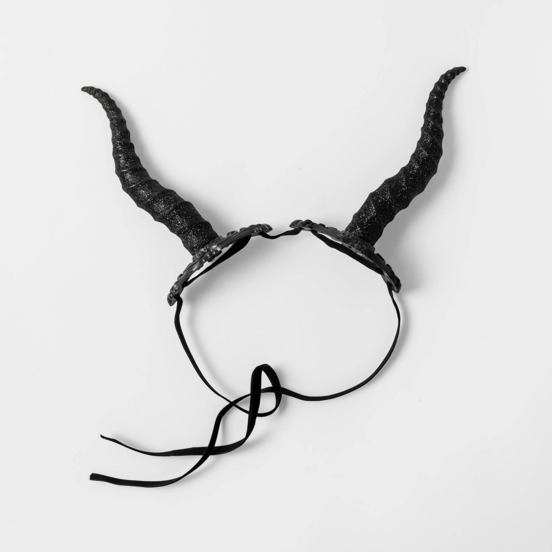 slide 1 of 2, Adult Black Horns Halloween Costume Headwear - Hyde & EEK! Boutique, 1 ct