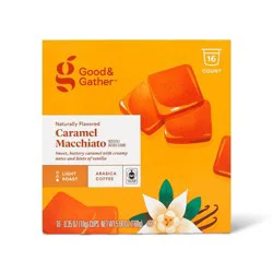 Naturally Flavored Caramel Macchiato Light Roast Coffee - 16ct Single Serve Pods - Good & Gather™