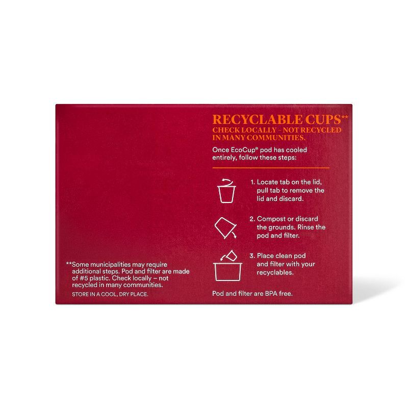 slide 3 of 4, Naturally Flavored Pumpkin Spice Light Roast Coffee - 16ct Single Serve Pods - Good & Gather™, 16 ct