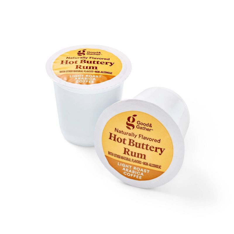 slide 4 of 4, Hot Buttery Rum Light Roast Coffee - 16ct Single Serve Pod - Good & Gather™, 16 ct