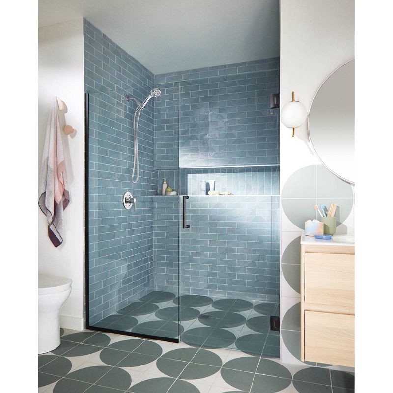 slide 11 of 11, Ignite 5-Function Handheld Showerhead Chrome - Moen: EPA WaterSense, 60" Hose, 1.75 GPM, Massage & Rain Settings, 1 ct