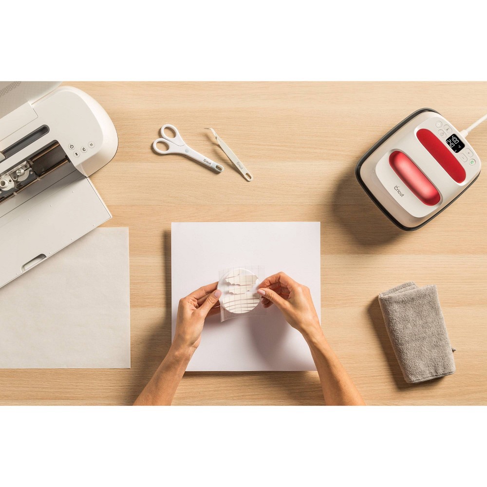 slide 5 of 10, Cricut Round Ceramic Blank Coaster Set - 4pk, 4 ct