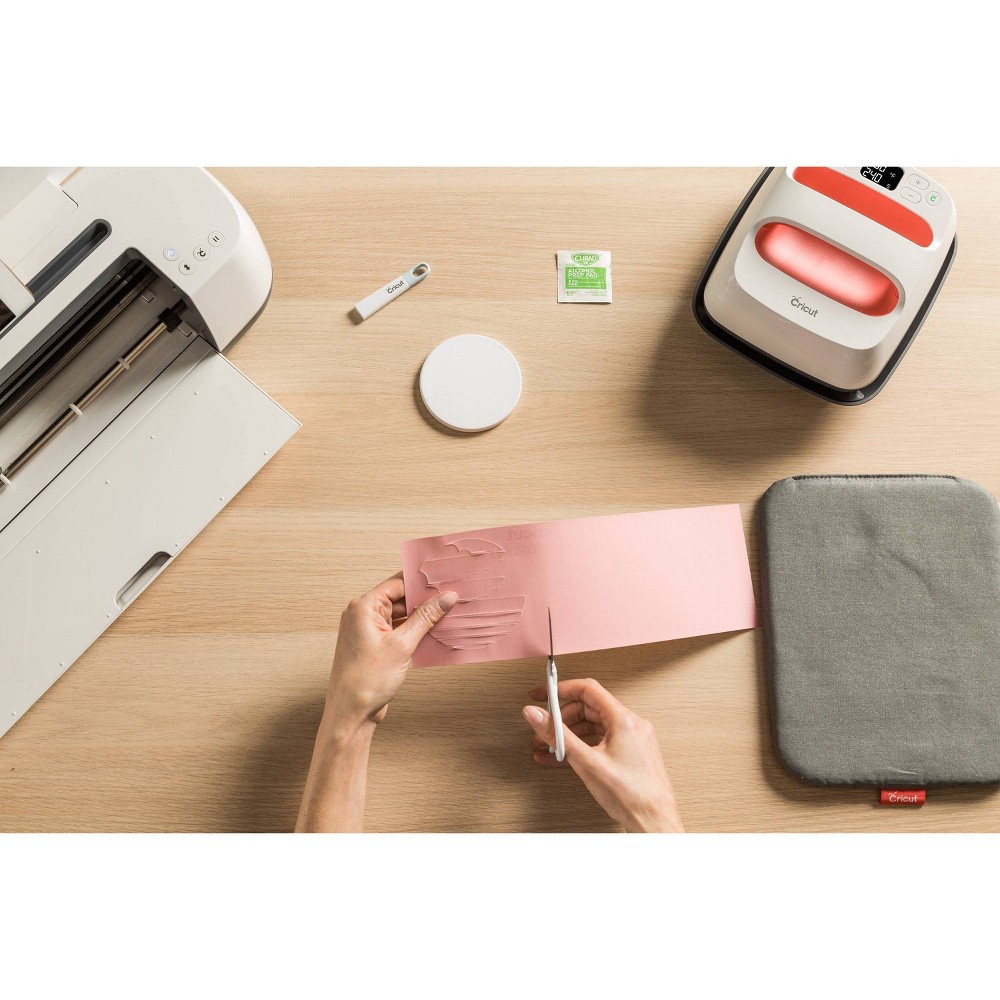 slide 10 of 10, Cricut Round Ceramic Blank Coaster Set - 4pk, 4 ct