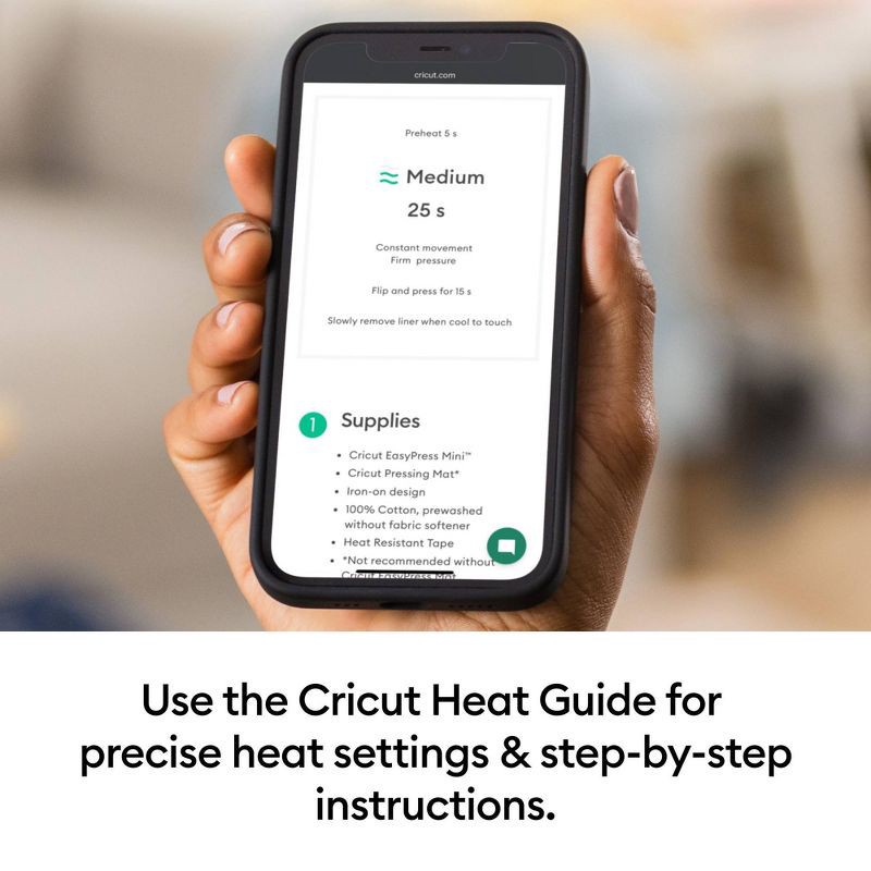 slide 8 of 14, Cricut EasyPress Mini Red: Small Heat Press Machine, Electric Craft Tool, Automatic Shut-Off, Metal & Plastic, 1 ct