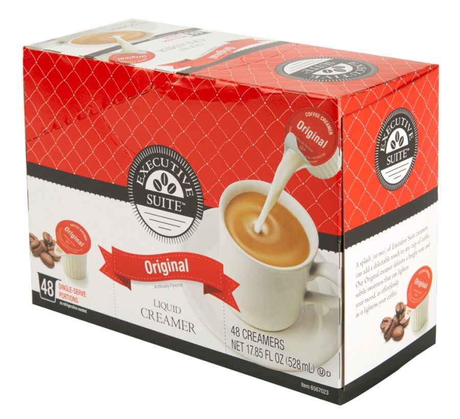 slide 9 of 10, Executive Suite Original Liquid Coffee Creamers, 0.38 Oz, Box Of 48 Creamers, 48 ct