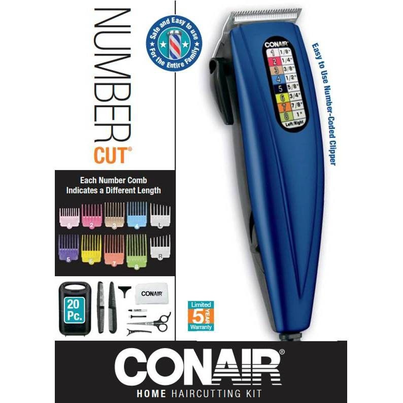 slide 1 of 2, Conair Haircut Number Cut Clipper, 20 ct