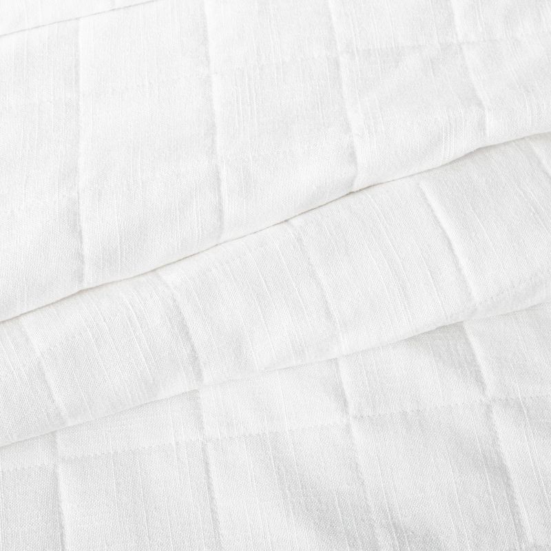 slide 2 of 3, Full/Queen Heavyweight Linen Blend Quilt White - Casaluna™, 1 ct