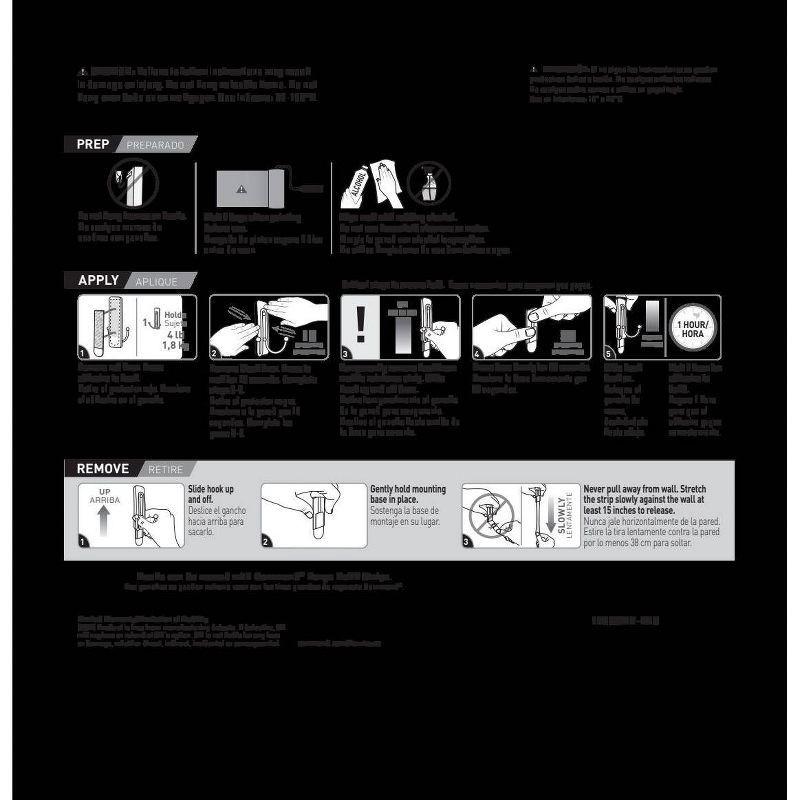 slide 4 of 14, Command 2pk Large Sized Double Decorative Hook Matte Black, 2 ct