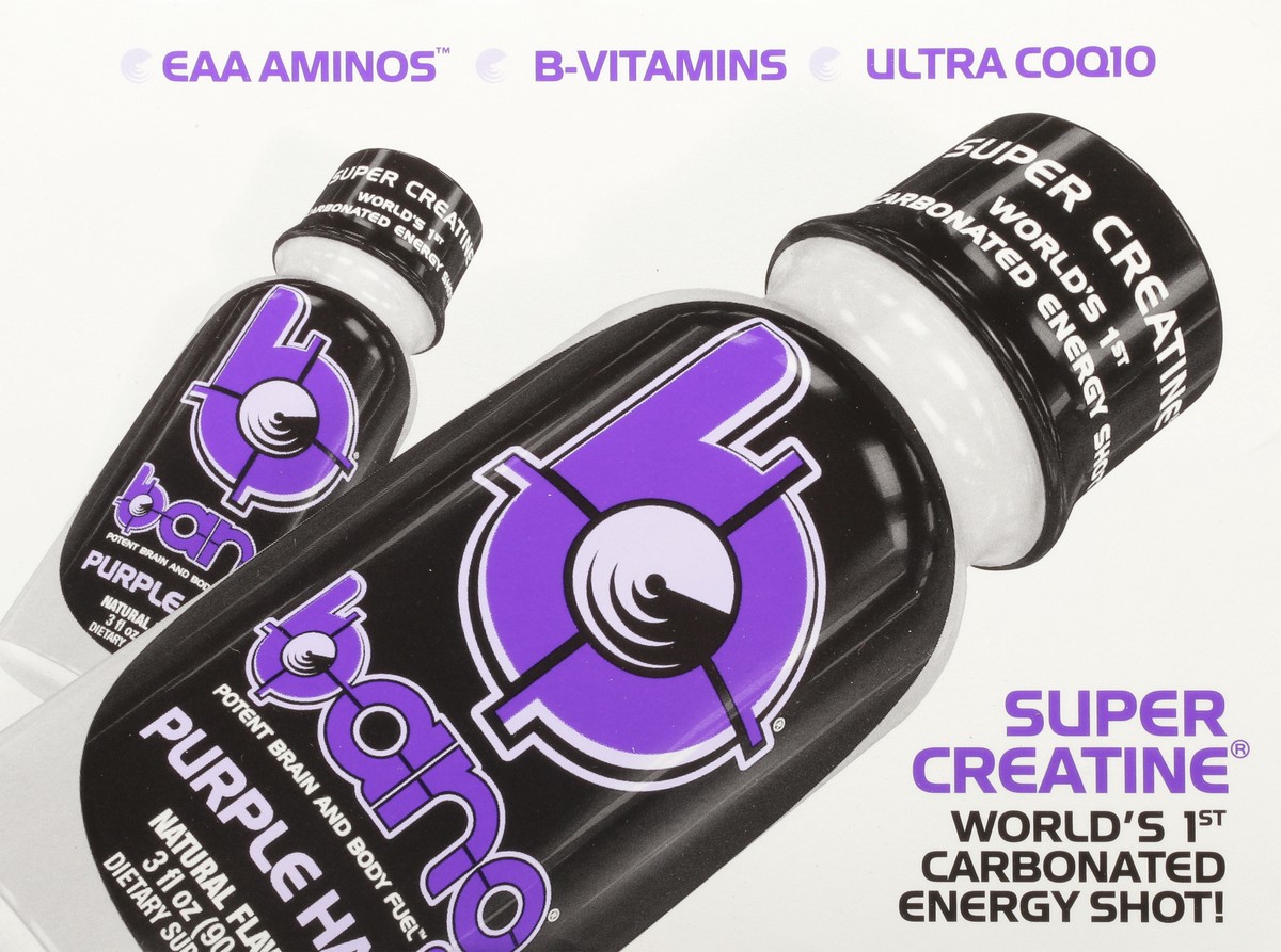 slide 8 of 12, Bang Carbonated Purple Haze Energy Shot 12 - 3 fl oz Bottles, 12 ct