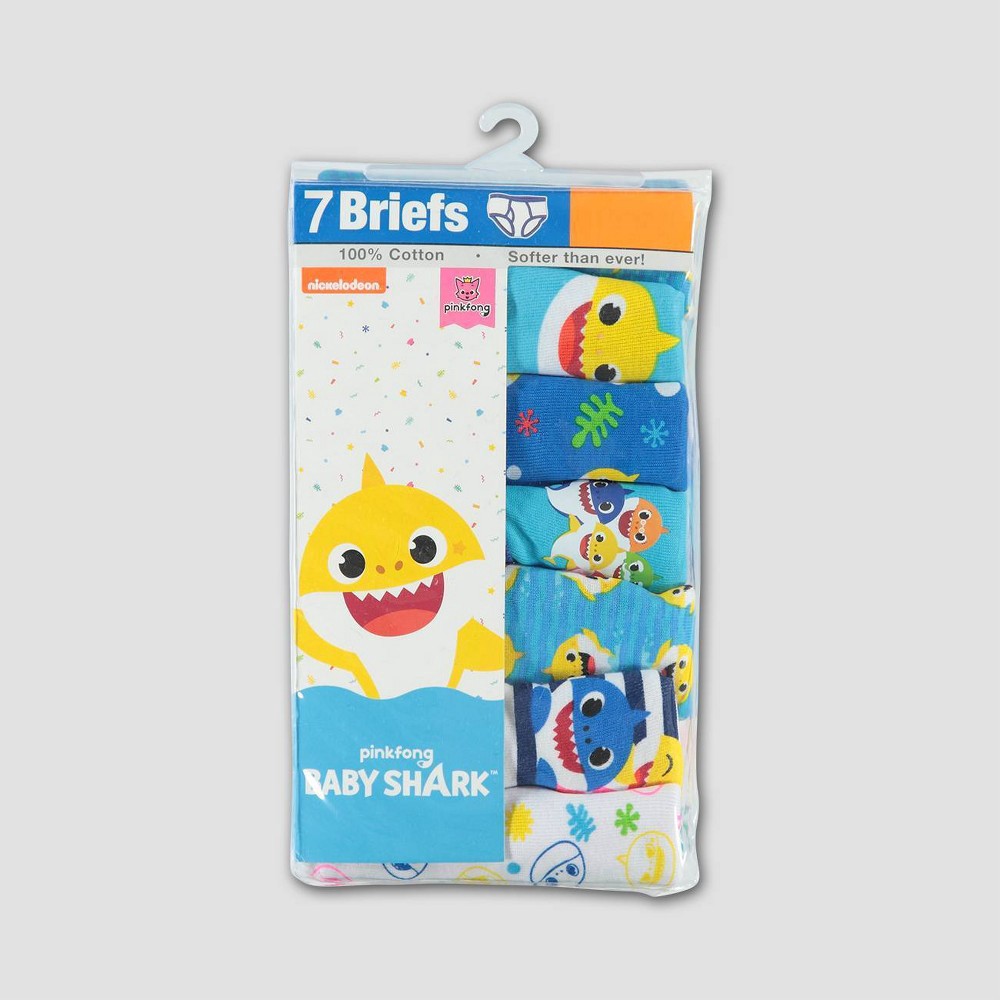 Toddler Boys' 7pk Baby Shark Briefs - 2T-3T 7 ct