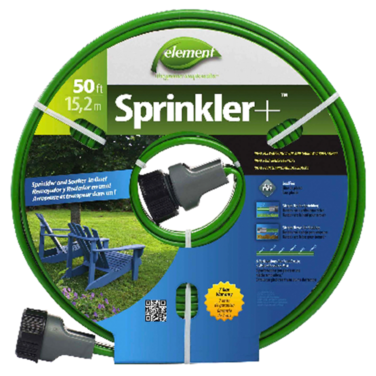 slide 1 of 1, Swan Element Sprinkler/Soaker Hose- 50', 50 ft
