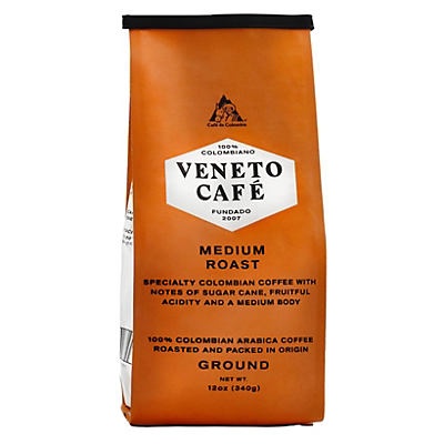 slide 1 of 1, Café Veneto 100% Colombian Medium Roast Ground Coffee, 12 oz