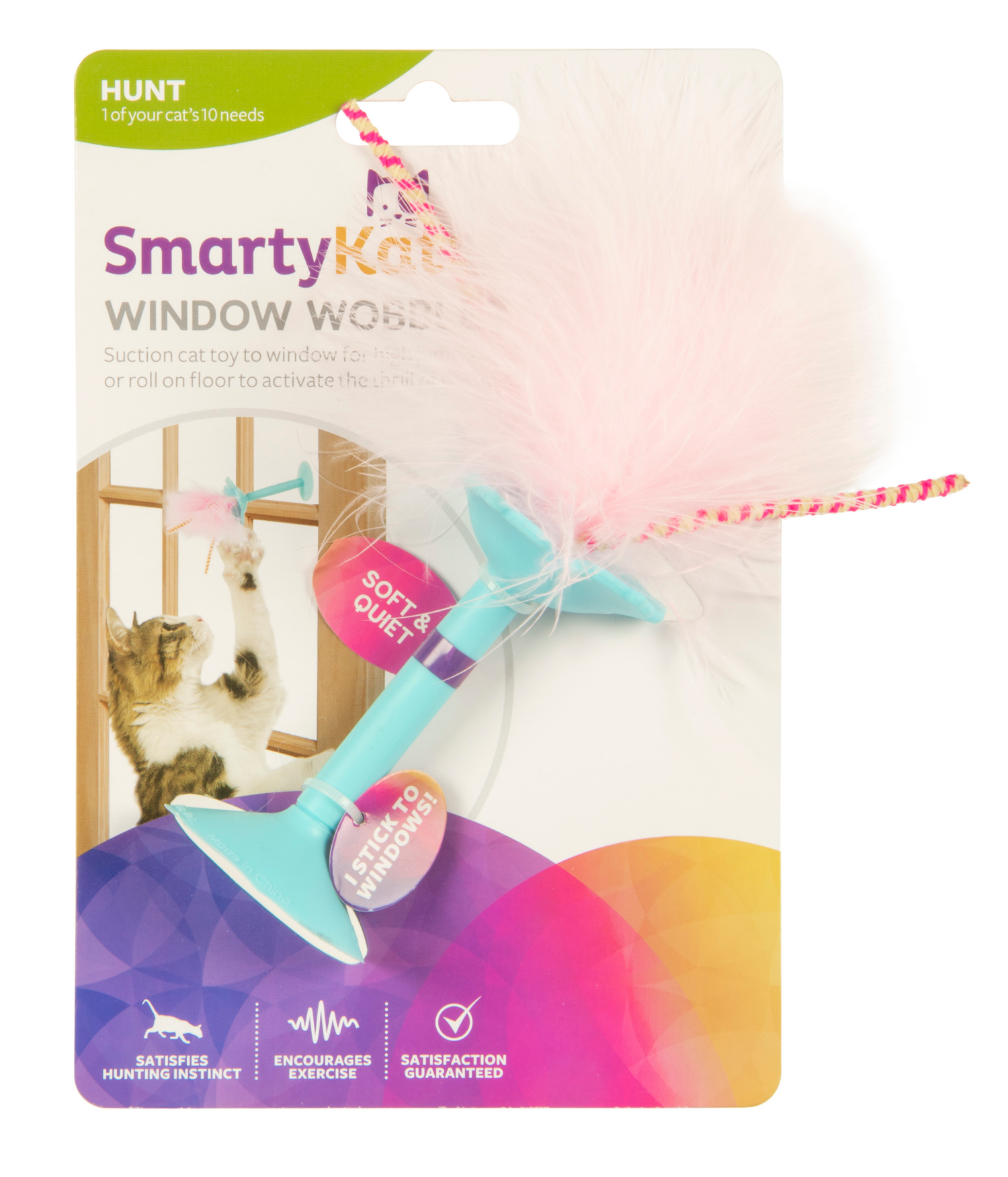 slide 1 of 4, Smartykat Window Wobbler Cat Toy, 1 ct